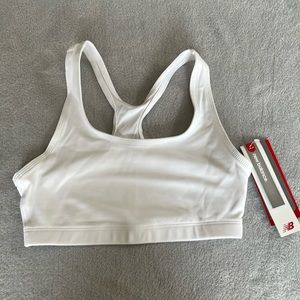 Women’s White New Balance Sports Bra